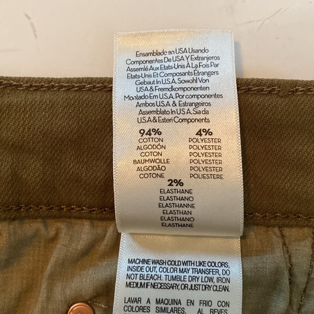 Mother Denim The Insider Crop Step Fray Olive/Fir Green Jeans size 32 NWT - Picture 11 of 17